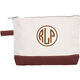 Choice of Monogram Style Canvas Make-Up Bag Image 8 of 14